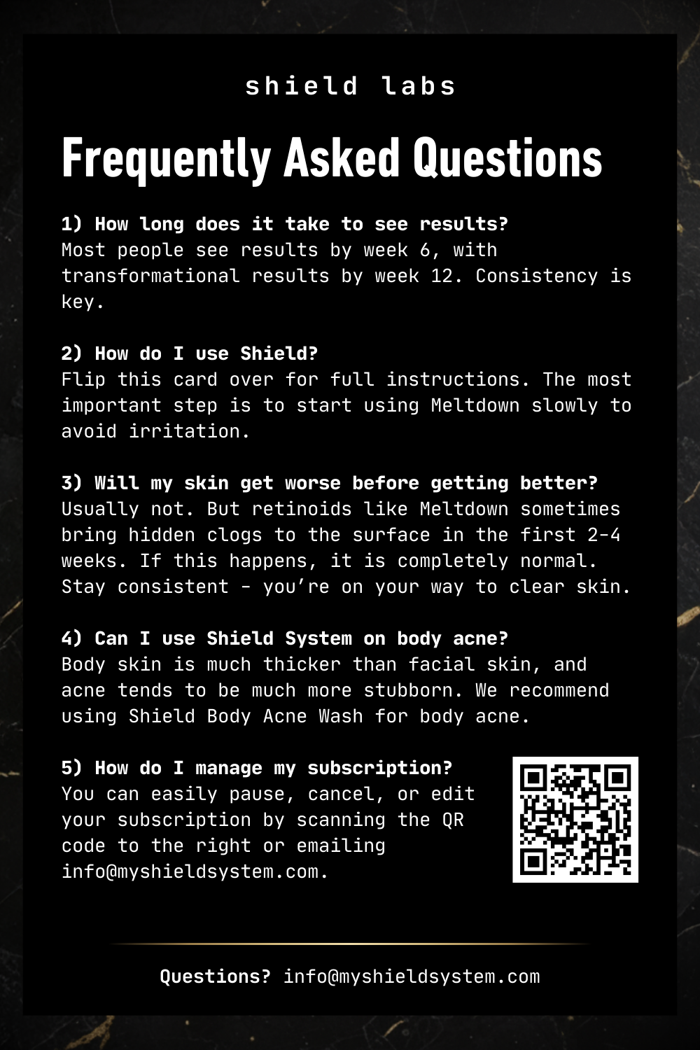 Meltdown Shield System Instructions